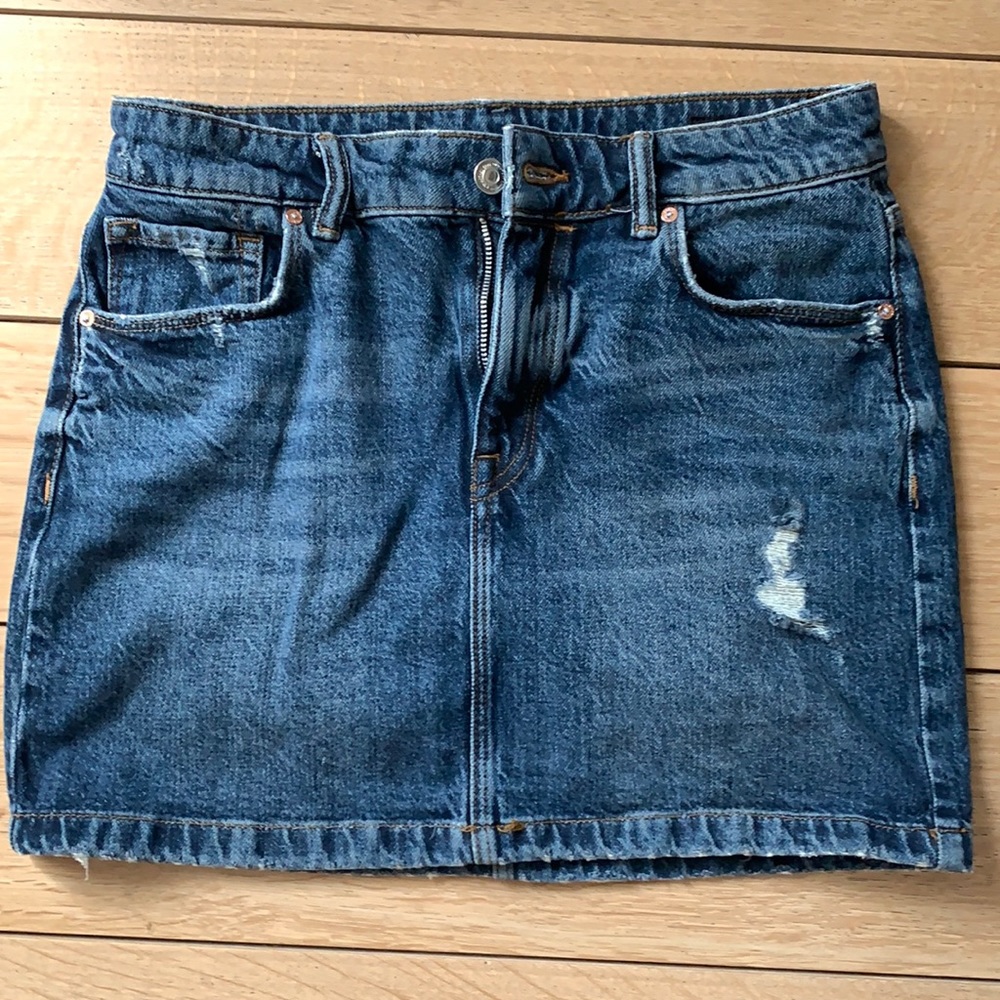 All Saints Denim Skirt